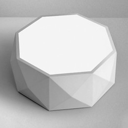 Geometriska Taklampor Vitt Ljus Kortfattad Modern