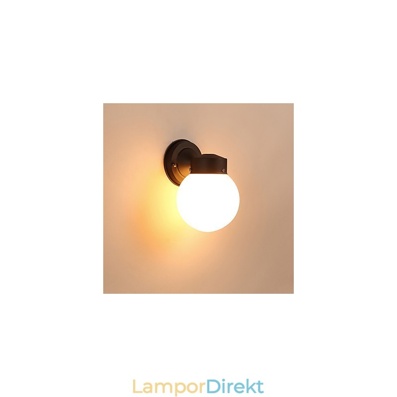 Modern Och Modern Svartoxidfinishfunktion För Mini Style Ambient Light Wall Sconces Wall Light