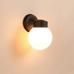 Modern Och Modern Svartoxidfinishfunktion För Mini Style Ambient Light Wall Sconces Wall Light