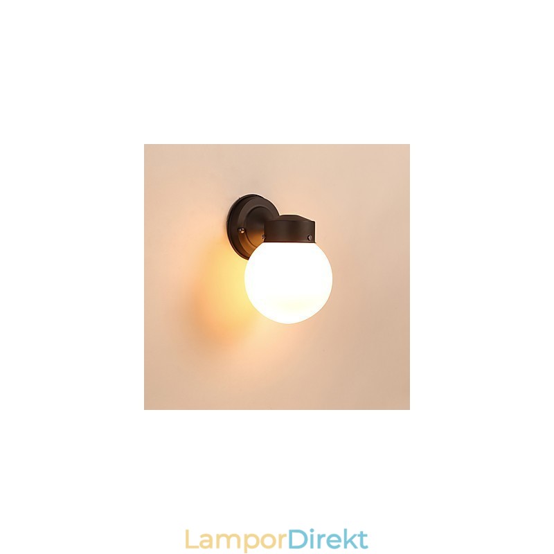 Modern Och Modern Svartoxidfinishfunktion För Mini Style Ambient Light Wall Sconces Wall Light