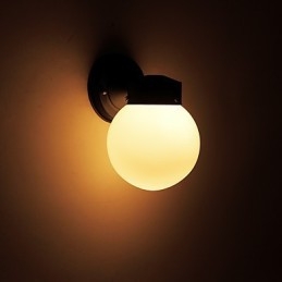 Modern Och Modern Svartoxidfinishfunktion För Mini Style Ambient Light Wall Sconces Wall Light