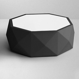 Geometriska Taklampor Vitt Ljus Kortfattad Modern