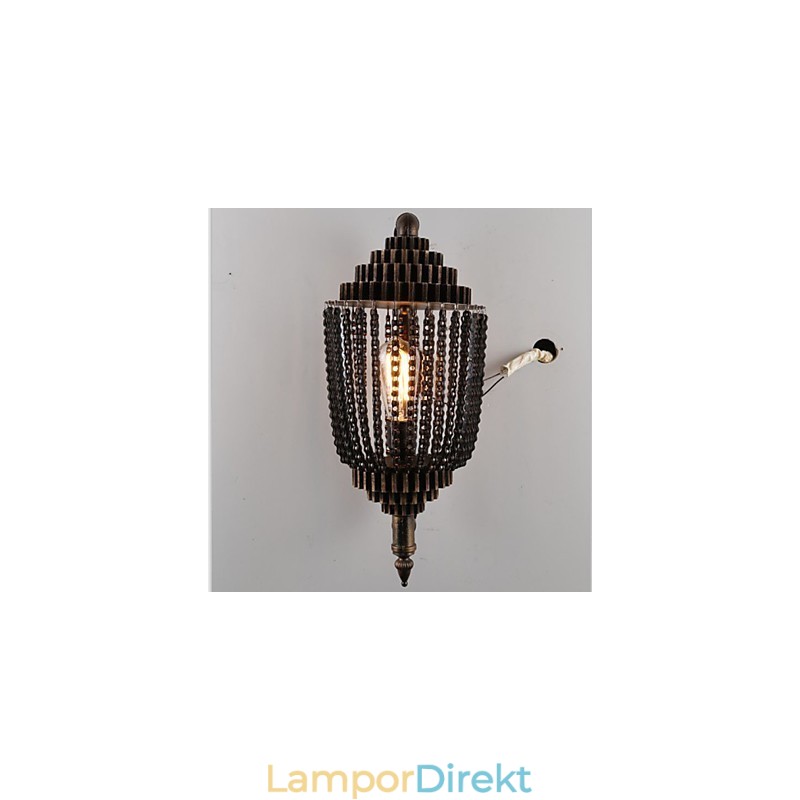 Vintage Iron Industrial Wind Shop Gear Lampa