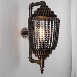 Vintage Iron Industrial Wind Shop Gear Lampa