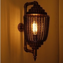 Vintage Iron Industrial Wind Shop Gear Lampa