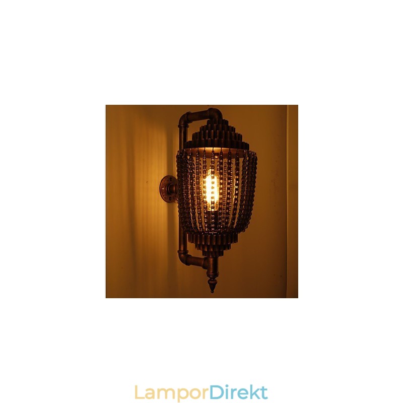 Vintage Iron Industrial Wind Shop Gear Lampa