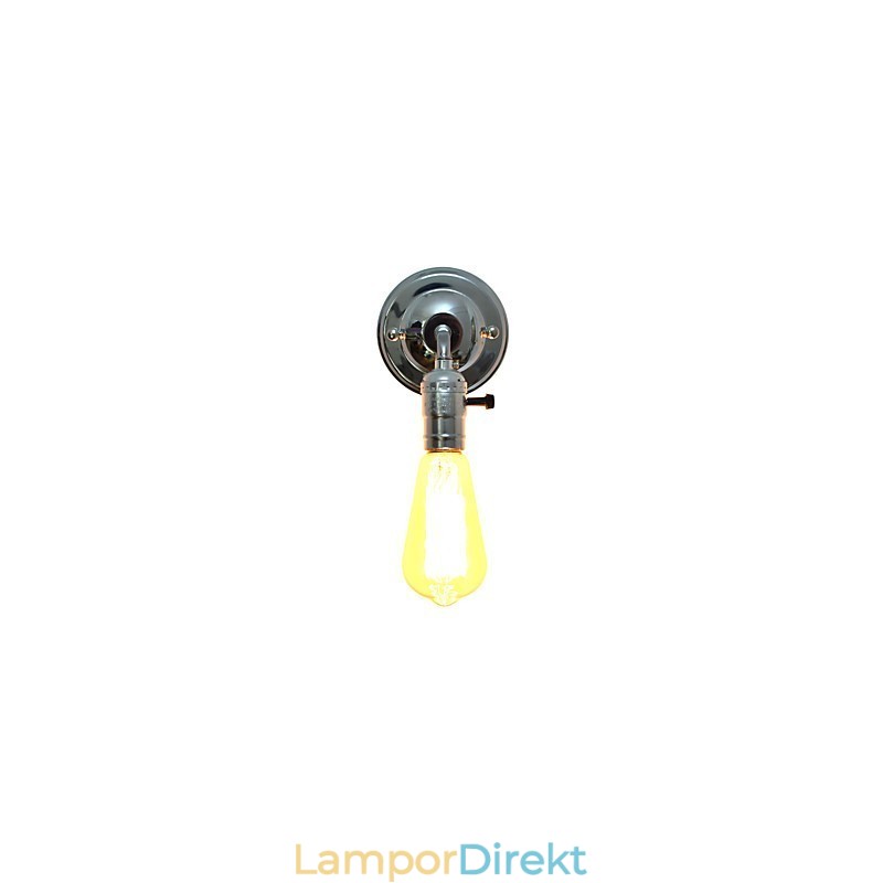 Vägglampa Vägglampor Väggjärn Vägglampa Stum Svart Ljussabel Lampa På Vägg