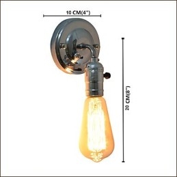Vägglampa Vägglampor Väggjärn Vägglampa Stum Svart Ljussabel Lampa På Vägg