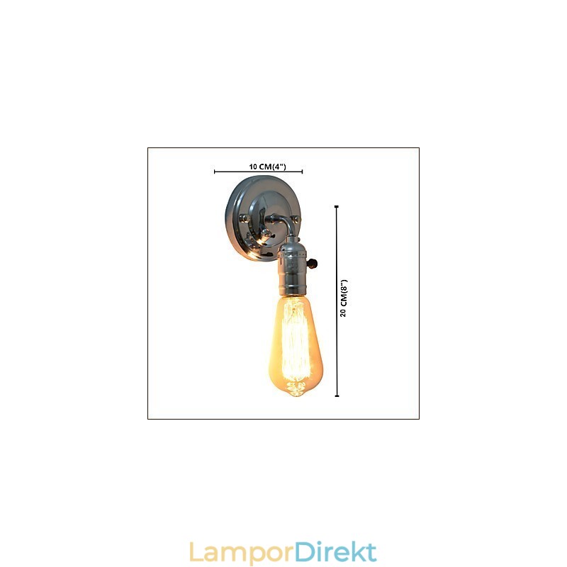 Vägglampa Vägglampor Väggjärn Vägglampa Stum Svart Ljussabel Lampa På Vägg