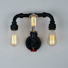 Rustik Lodge Modern Contemporary Country Retro Målning Funktion För Mini Style Uplight Wall Sconces
