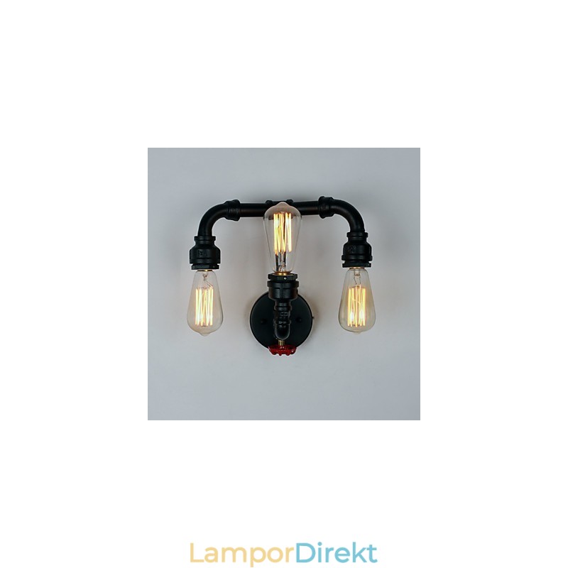 Rustik Lodge Modern Contemporary Country Retro Målning Funktion För Mini Style Uplight Wall Sconces