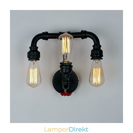 Rustik Lodge Modern Contemporary Country Retro Målning Funktion För Mini Style Uplight Wall Sconces