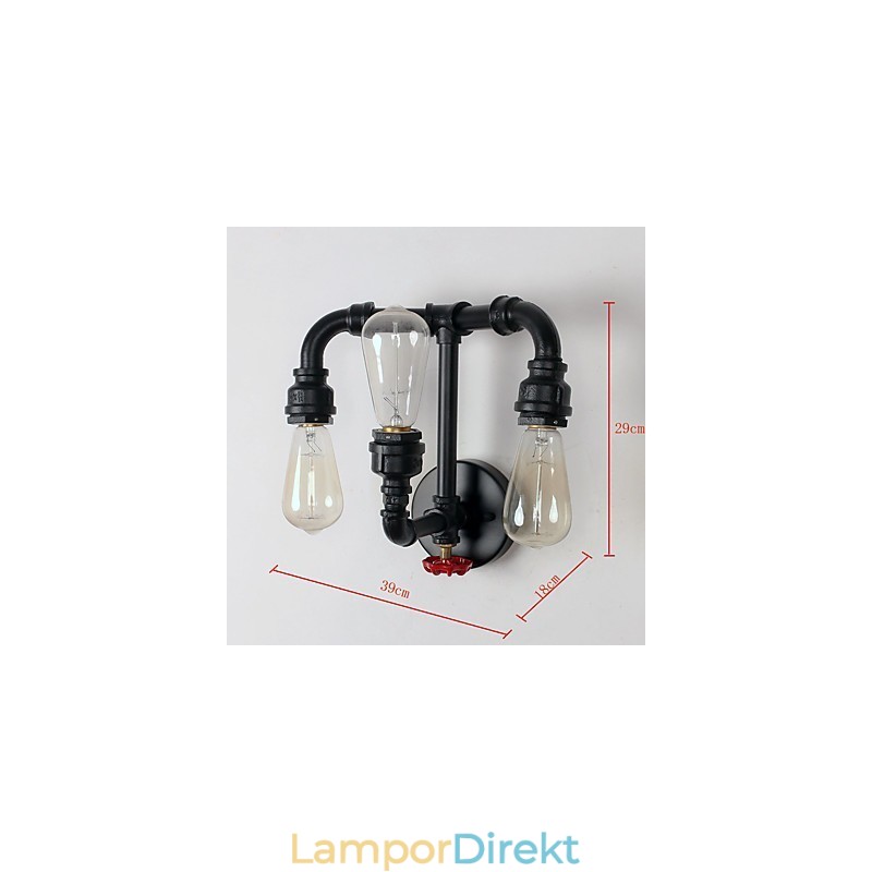 Rustik Lodge Modern Contemporary Country Retro Målning Funktion För Mini Style Uplight Wall Sconces