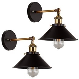 St Metall Vägglampor Industriell Vägglampa Vintage Edison Simplicity Lampa För Cafe Club Bar Belysning