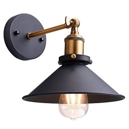 St Metall Vägglampor Industriell Vägglampa Vintage Edison Simplicity Lampa För Cafe Club Bar Belysning