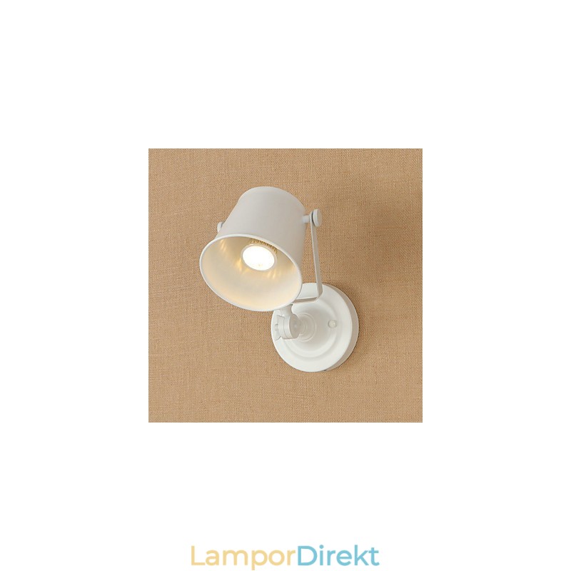 Målat Stål Vägglampa Stum Svart Amerikansk Kaffe Dekoration Retro Väggljus Ljussabel Lampa På Vägg