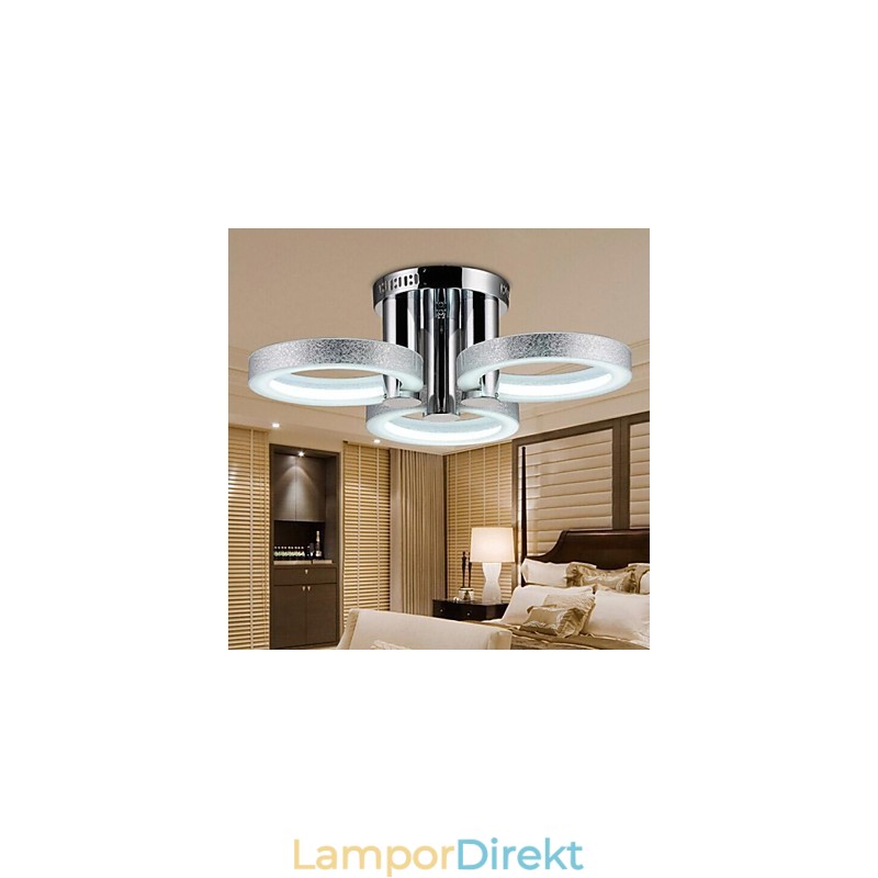 Ljuskrona Modern Silver 3 Lampor