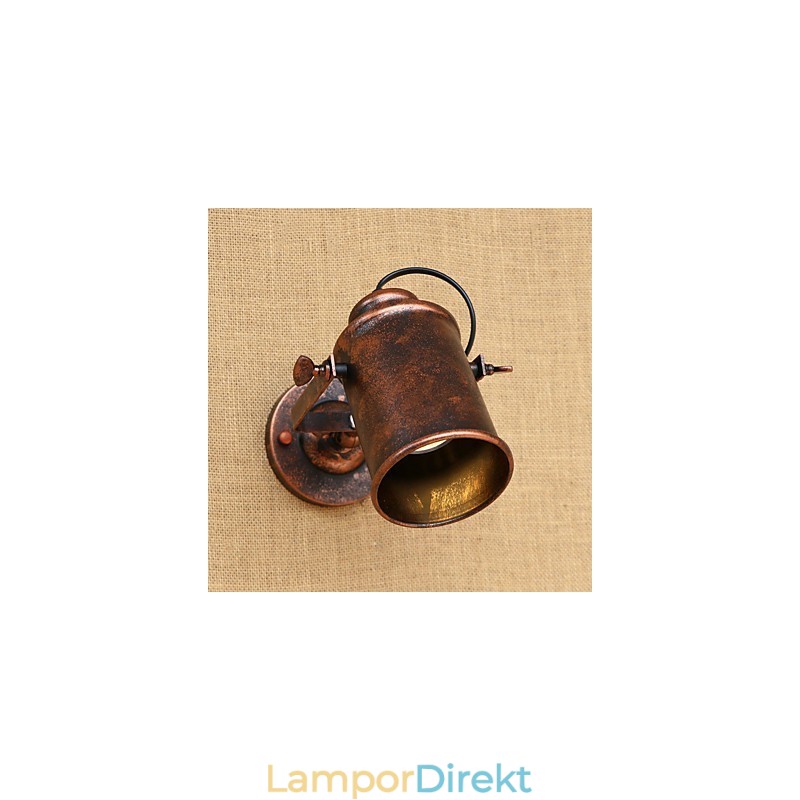 Målat Stål Vägglampa Stum Svart Amerikansk Kaffe Dekoration Retro Väggljus Ljussabel Lampa På Vägg