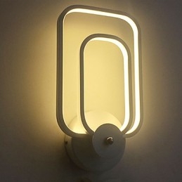 Aluminium Vägglampa Modern Minimalistisk Balkongtrappa Dekorativ Vägglampa Sänglampor