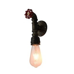 Vägglampa Vägglampor Väggjärn Vägglampa Stum Svart Ljussabel Lampa På Vägg