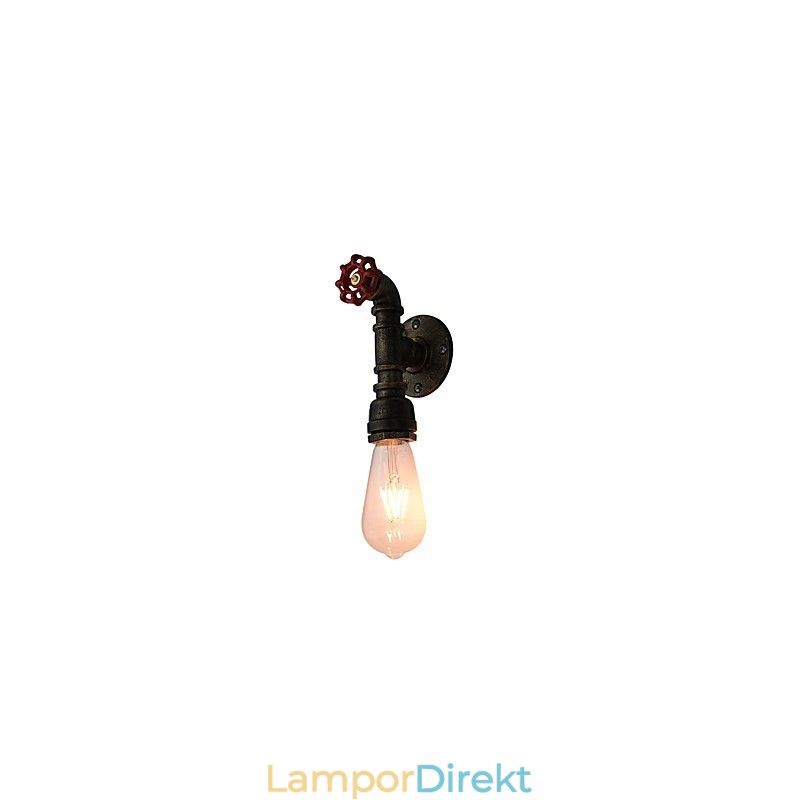 Vägglampa Vägglampor Väggjärn Vägglampa Stum Svart Ljussabel Lampa På Vägg
