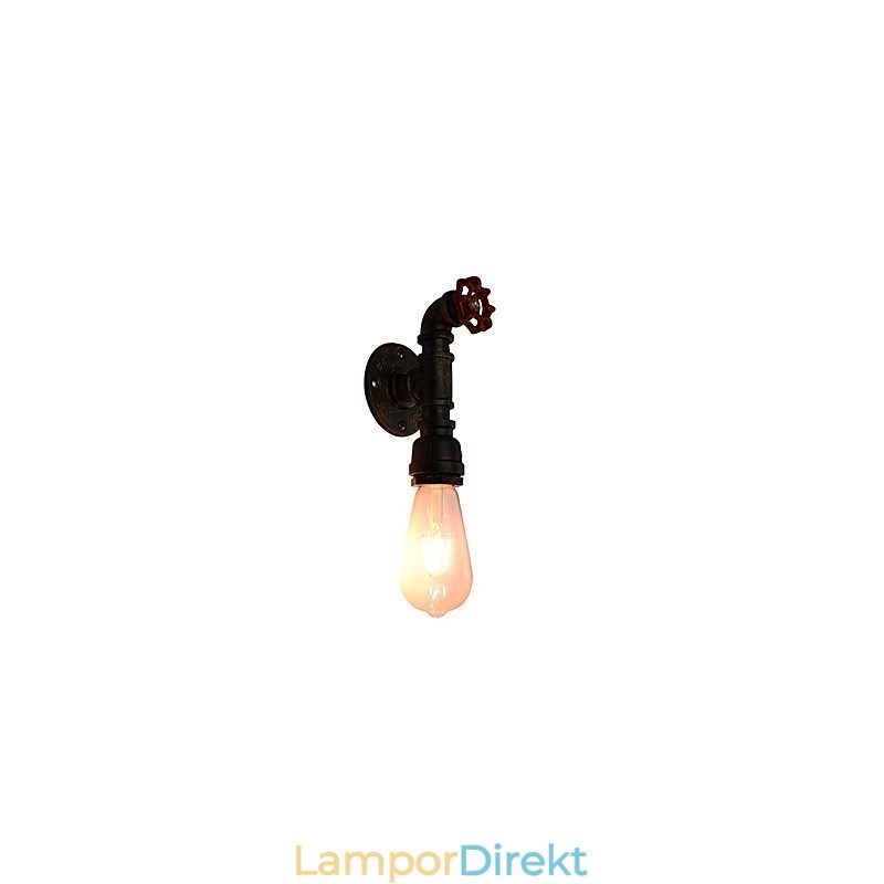 Vägglampa Vägglampor Väggjärn Vägglampa Stum Svart Ljussabel Lampa På Vägg
