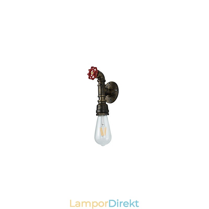 Vägglampa Vägglampor Väggjärn Vägglampa Stum Svart Ljussabel Lampa På Vägg