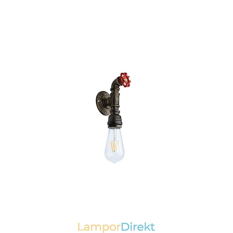 Vägglampa Vägglampor Väggjärn Vägglampa Stum Svart Ljussabel Lampa På Vägg