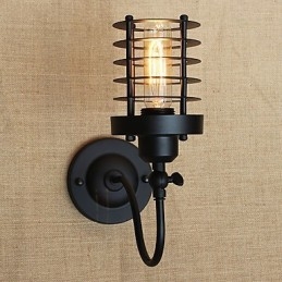 Vintage Country Painting Funktion För Mini Style Ambient Light Wall Sconces Wall Light