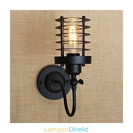 Vintage Country Painting Funktion För Mini Style Ambient Light Wall Sconces Wall Light