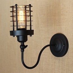 Vintage Country Painting Funktion För Mini Style Ambient Light Wall Sconces Wall Light