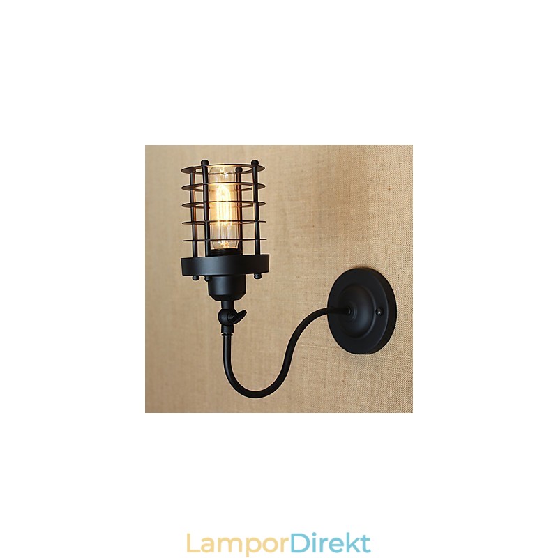 Vintage Country Painting Funktion För Mini Style Ambient Light Wall Sconces Wall Light