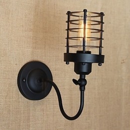 Vintage Country Painting Funktion För Mini Style Ambient Light Wall Sconces Wall Light