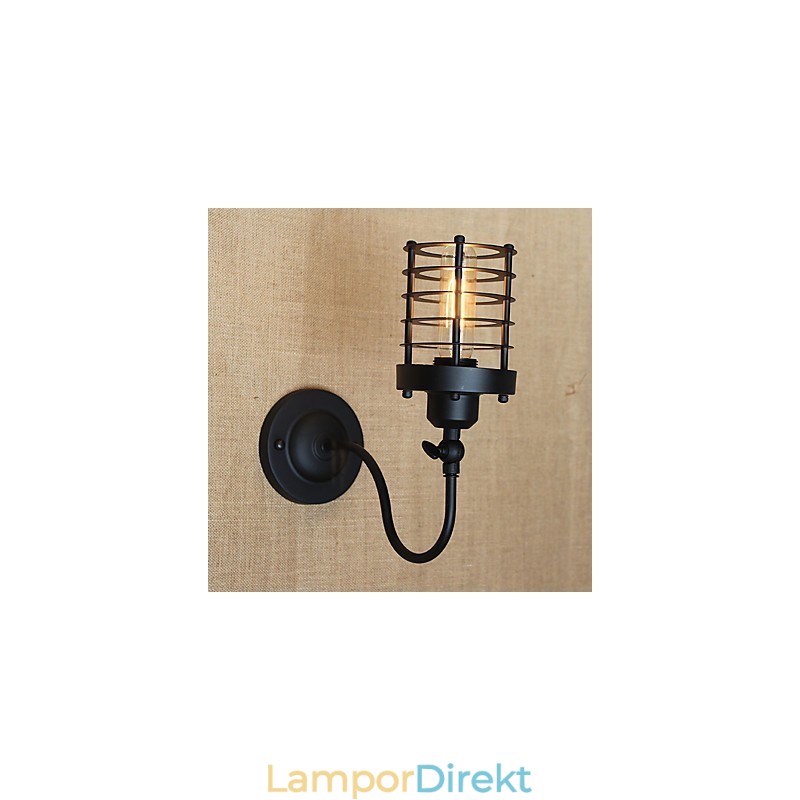 Vintage Country Painting Funktion För Mini Style Ambient Light Wall Sconces Wall Light