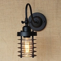Vintage Country Painting Funktion För Mini Style Ambient Light Wall Sconces Wall Light