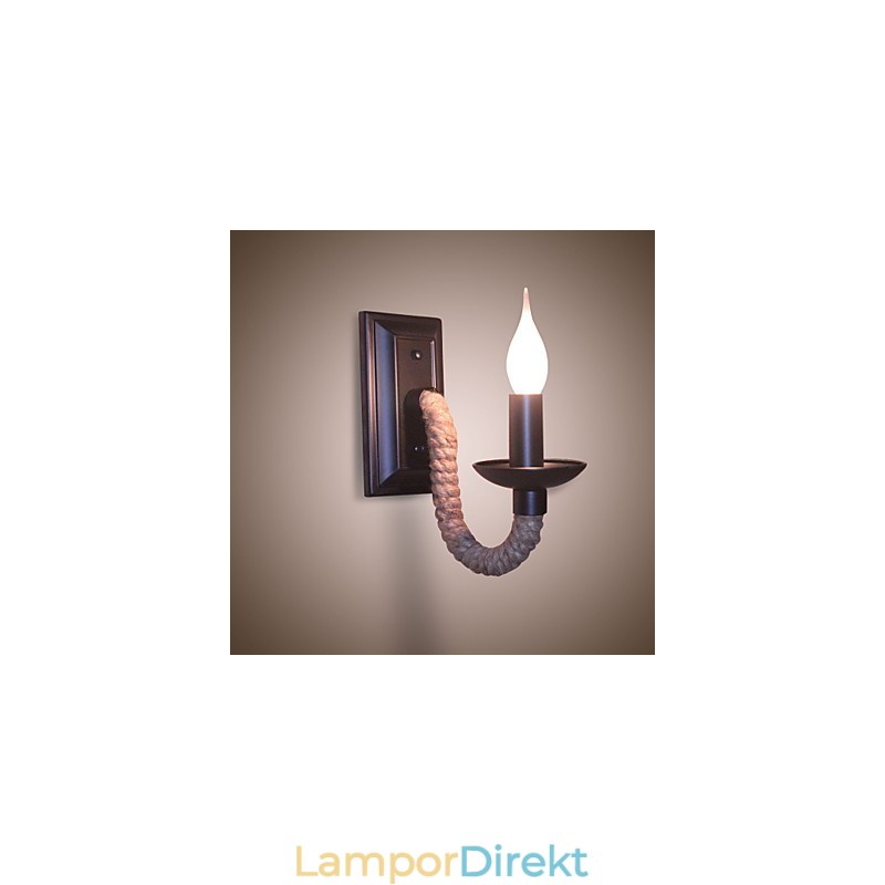 Hamp Rep Retro Vägglampa Creative Personality Bar Järn Ljuslampa