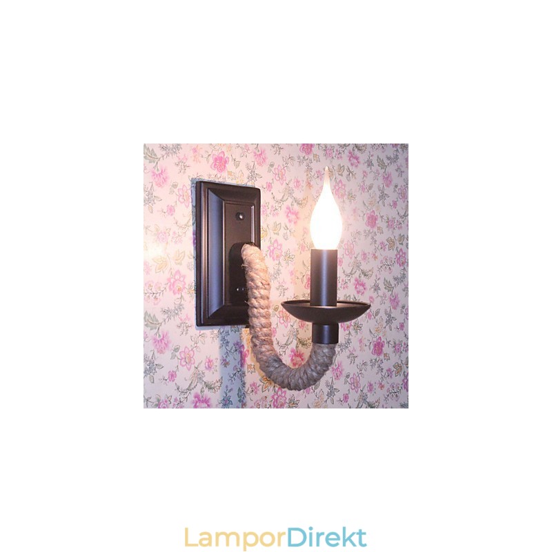 Hamp Rep Retro Vägglampa Creative Personality Bar Järn Ljuslampa