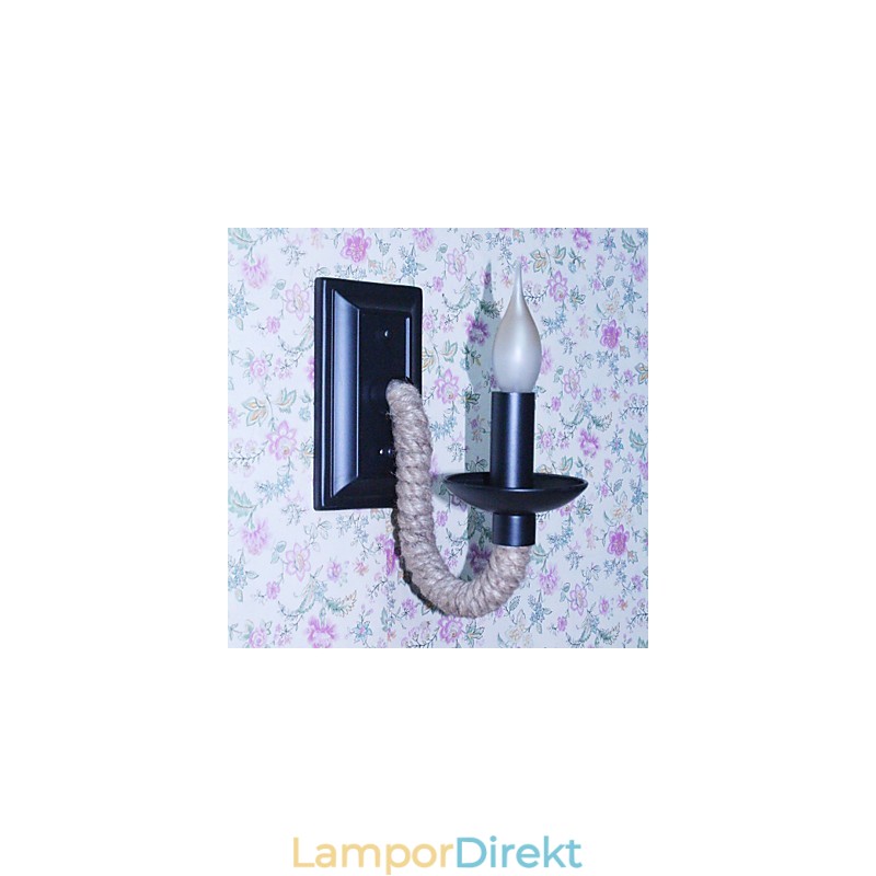 Hamp Rep Retro Vägglampa Creative Personality Bar Järn Ljuslampa
