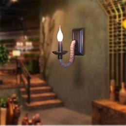 Hamp Rep Retro Vägglampa Creative Personality Bar Järn Ljuslampa