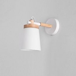 Glasskärm Och Metallbas Vägglampa Funktion Ambient Light Vägglampor Vägglampa