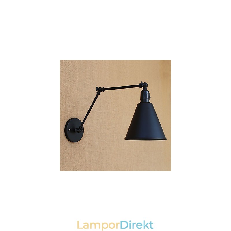 Country Retro Målningsfunktion För Mini Style Swing Arm Ögonskydd Downlight Swing Arm Lights