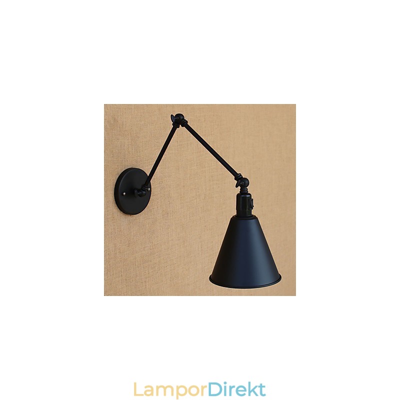 Country Retro Målningsfunktion För Mini Style Swing Arm Ögonskydd Downlight Swing Arm Lights