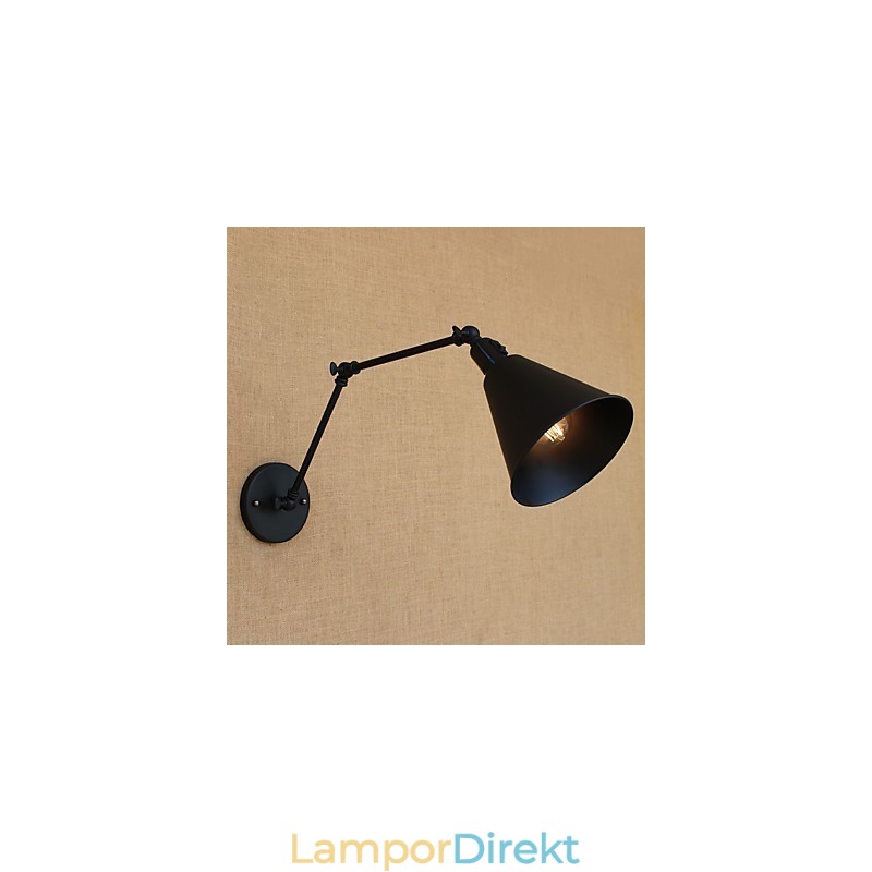 Country Retro Målningsfunktion För Mini Style Swing Arm Ögonskydd Downlight Swing Arm Lights
