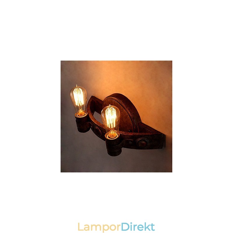 Loftstil Vintage Industriell Kreativ Personlighet Metallvägglampa För Kafferummet Bar Foajén Dekorera Väggbelysning