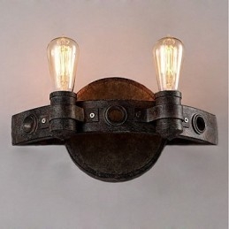 Loftstil Vintage Industriell Kreativ Personlighet Metallvägglampa För Kafferummet Bar Foajén Dekorera Väggbelysning