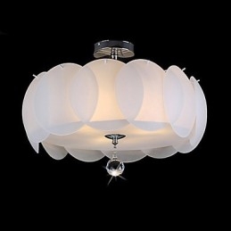3 Ljus Glas Ljuskrona Modern Hängande Ljus Familj