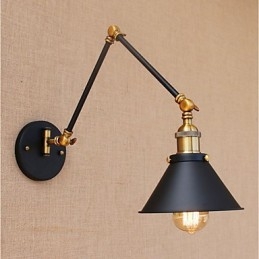 Vintage Country Elektropläterad Funktion För Mini Style Swing Arm Eye Protection Downlight Swing Arm Lights