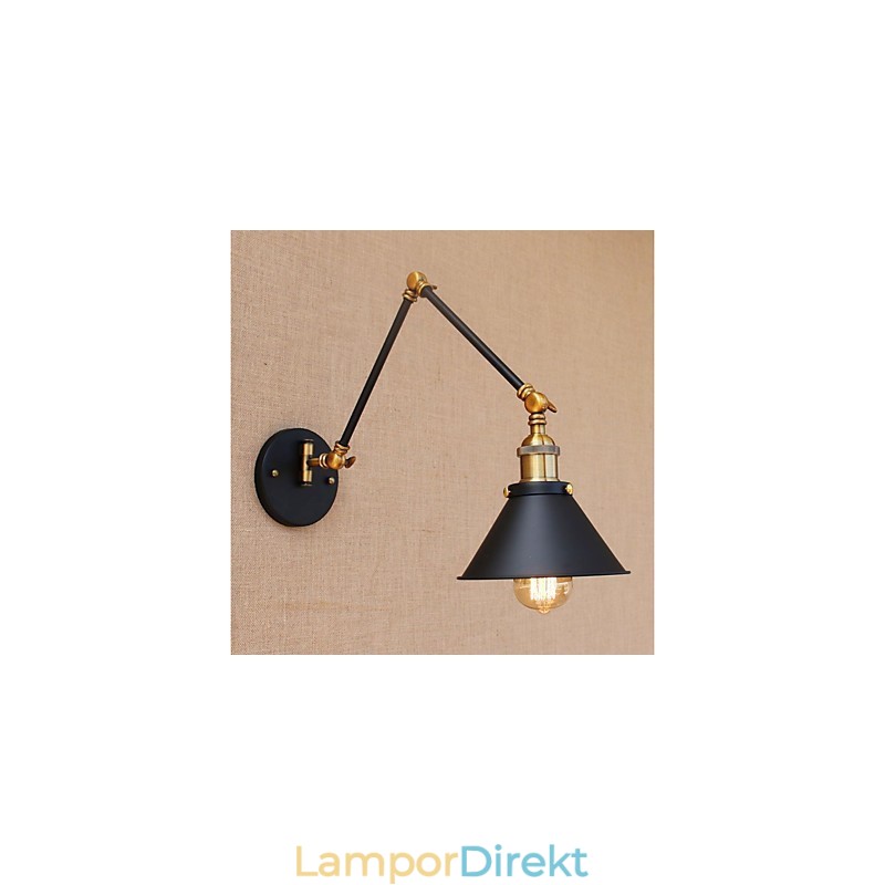 Vintage Country Elektropläterad Funktion För Mini Style Swing Arm Eye Protection Downlight Swing Arm Lights