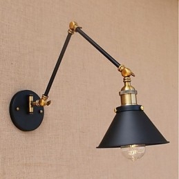 Vintage Country Elektropläterad Funktion För Mini Style Swing Arm Eye Protection Downlight Swing Arm Lights