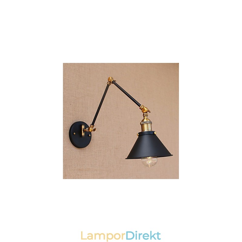 Vintage Country Elektropläterad Funktion För Mini Style Swing Arm Eye Protection Downlight Swing Arm Lights